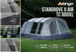 Vango Airbeam Vango Stargrove II TC 600XL Air Tent (2022) 15 Vango Airbeam Vango Stargrove II TC 600XL Air Tent (2022) -Vango Shop stargrove ii air tc 600xl low res2