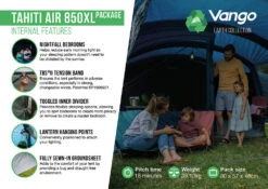 Vango Airbeam Vango Tahiti 850XL Air Tent (2023) -Vango Shop tahiti air 850xl package2