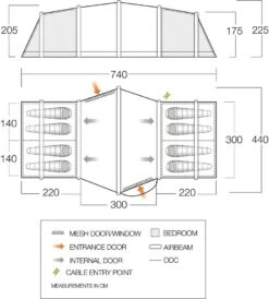 Vango Airbeam Vango Vesta Air 850xl Tent (2023) Bundle -Vango Shop vango 2022 tents floorplan vesta air 850xl
