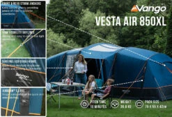 Vango Airbeam Vango Vesta Air 850xl Tent (2023) Bundle -Vango Shop vesta air 850xl low res2